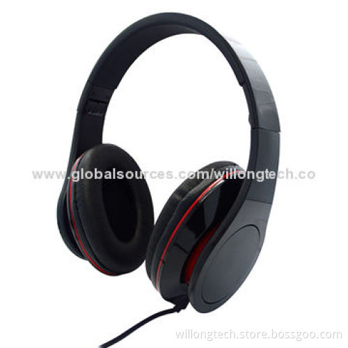 Folding DJ Headphones for PC Black, Customized Colors Welcomed